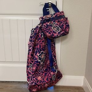 Vera Bradley laundry bag and shower caddy